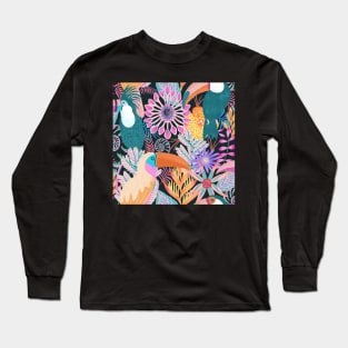 Tropical toucans Long Sleeve T-Shirt